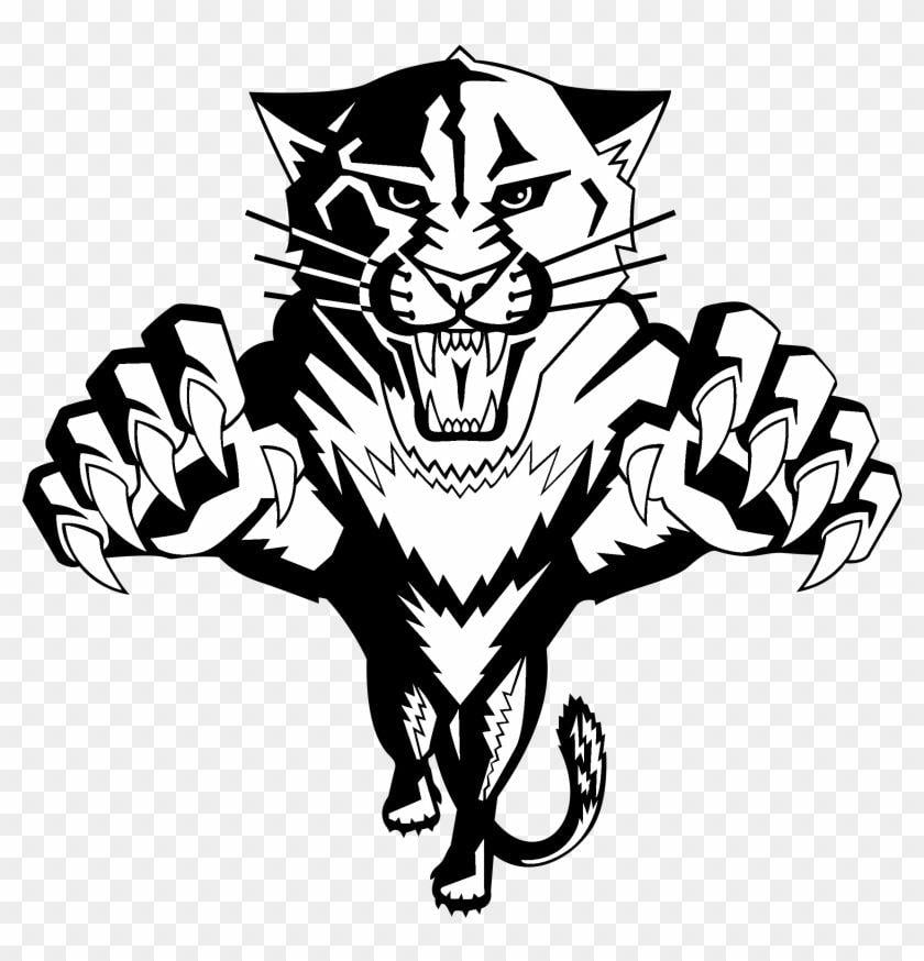 Black and White Panthers Logo - Florida Panthers Logo Black And White Panthers Logo Black