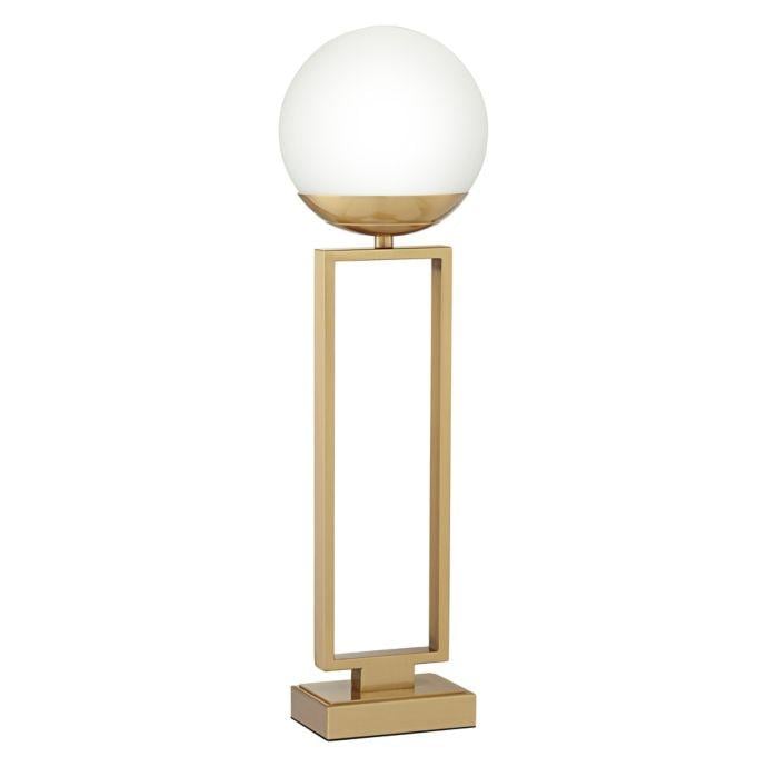 Pacific Gold Globe Logo - Pacific Coast® Lighting Globe Uplight Metal Table Lamp in Gold with ...