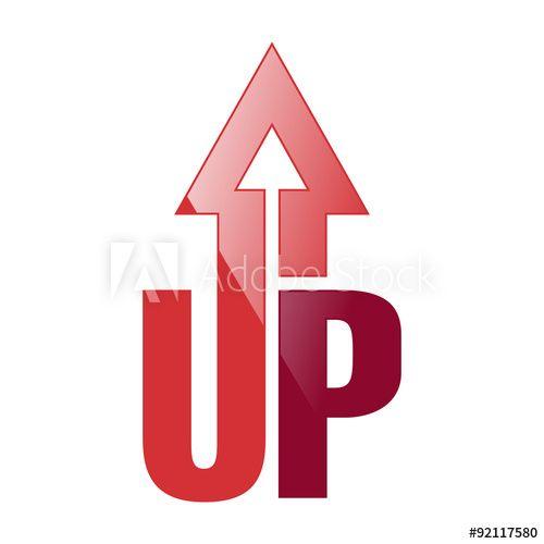 Up Arrow Logo - UP Arrow Logo Icon Symbol this stock vector and explore