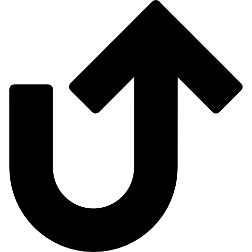 Up Arrow Logo - Curved up arrow - Free arrows icons
