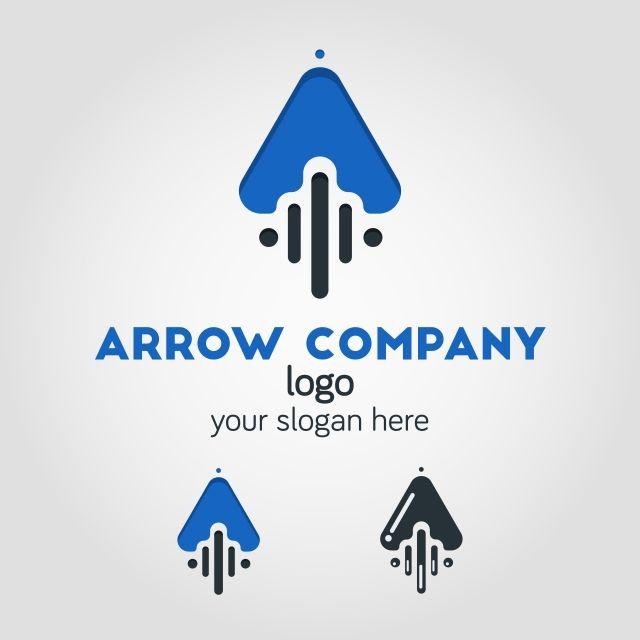 Up Arrow Logo - unique up arrow logo template using flat design style Template