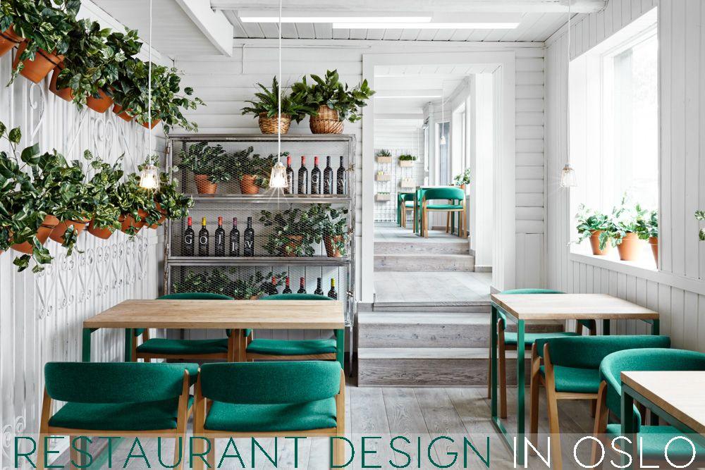 Green and White Restaurant Logo - Restaurant design in Oslo