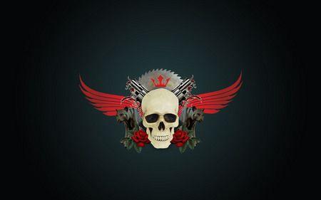 Skull and Roses Logo - Skull - Fantasy & Abstract Background Wallpapers on Desktop Nexus ...