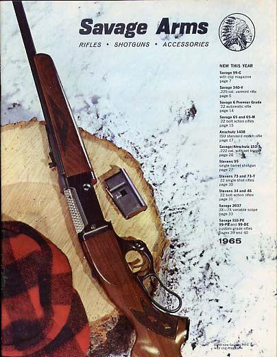 Vintage Savage Guns Logo - 1965 Savage Arms Catalog, Vintage Gun Catalogs