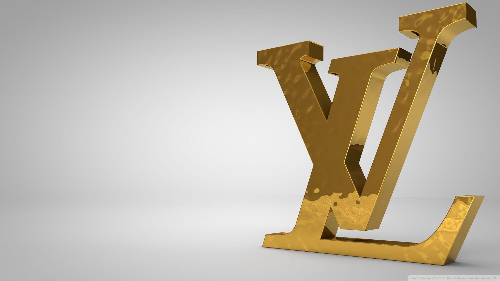LV Gold Logo - Louis Vuitton Golden Logo ❤ 4K HD Desktop Wallpaper for 4K Ultra HD ...