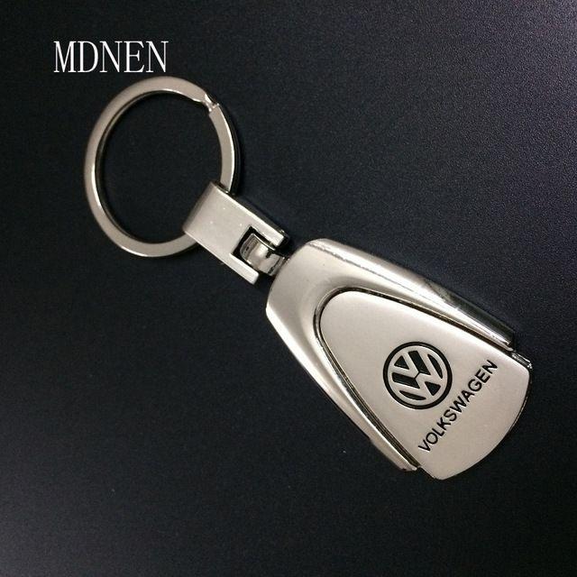 Car Keys Chains Logo - Direct sale Volkswagen trapezoidal car logo key chain metal key