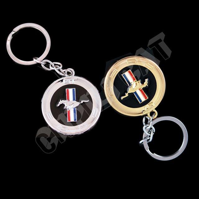 Car Keys Chains Logo - 3D Horse Logo Car Key Ring Key Chains for Ford Mustang GT Shelby Etc ...