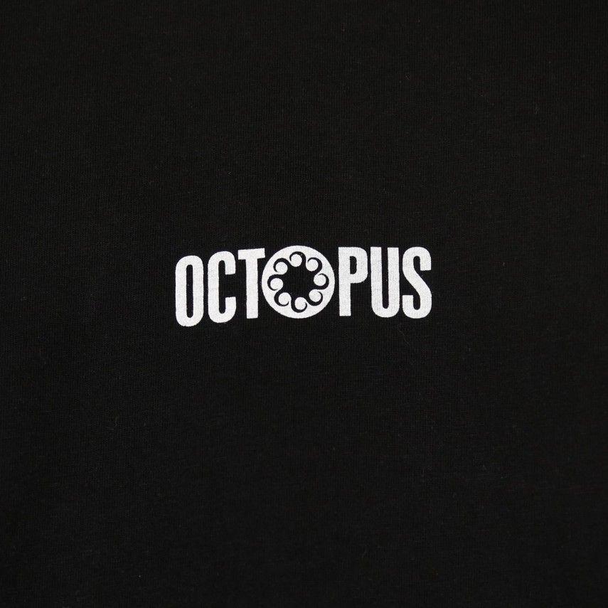 Octopus Logo - MAGLIETTA MANICHE LUNGHE OCTOPUS LOGO L S BLACK