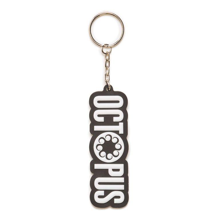 Octopus Logo - OCTOPUS LOGO SOFT KEYCHAIN WHITEBLACK - Keychain