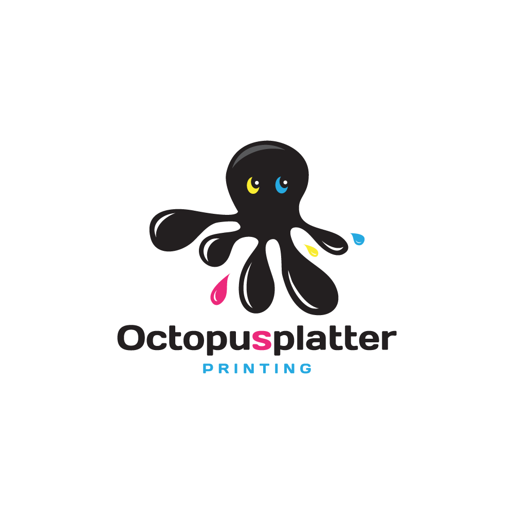 Octopus Logo - Octopus Splatter Logo Design