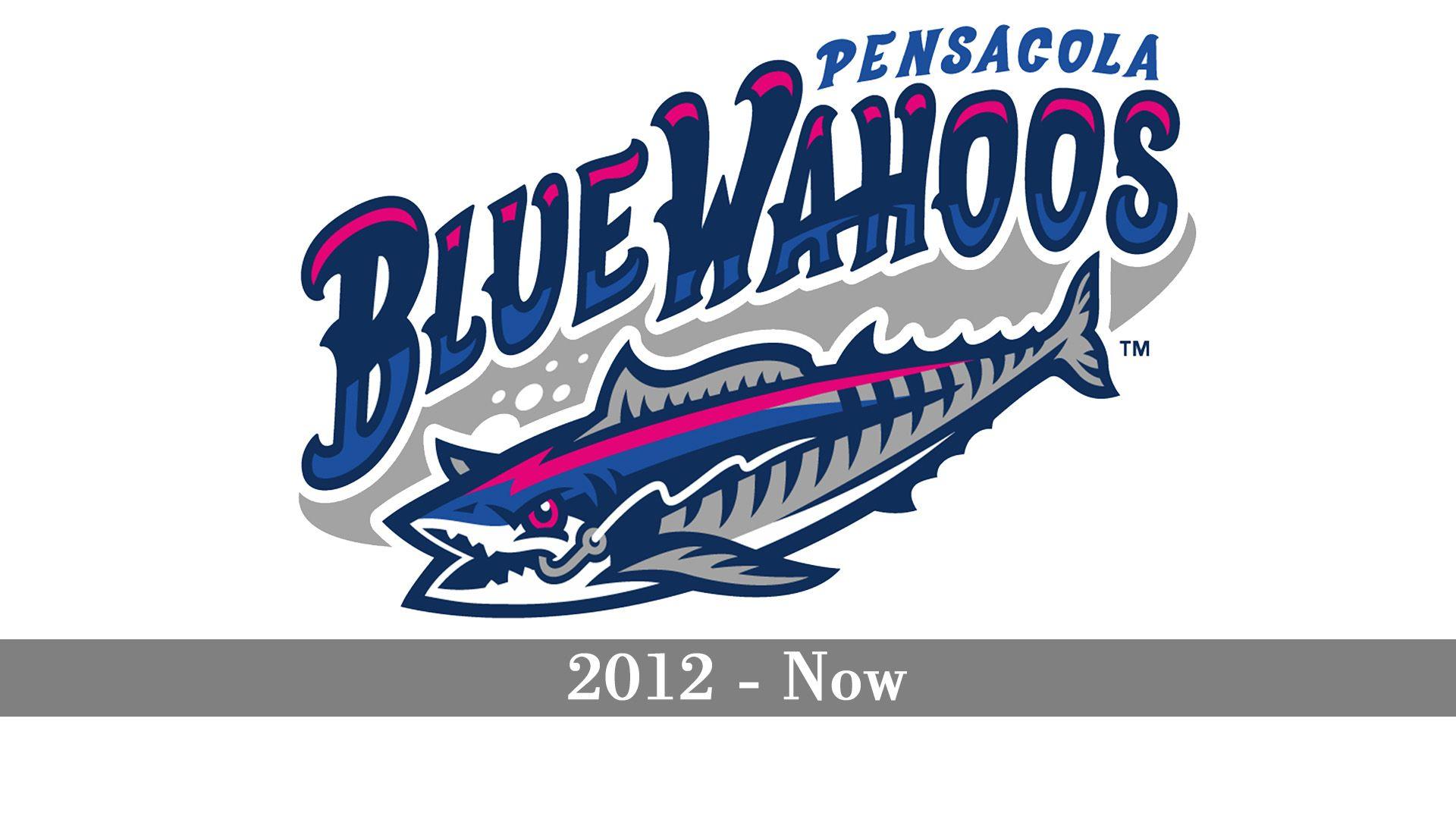 Double a Baseball Logo - Pensacola Blue Wahoos logo, Pensacola Blue Wahoos Symbol, Meaning