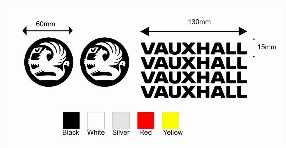 Vauxhall Logo - Vauxhall Logo Sticker Decal Graphic 6 stickers. c