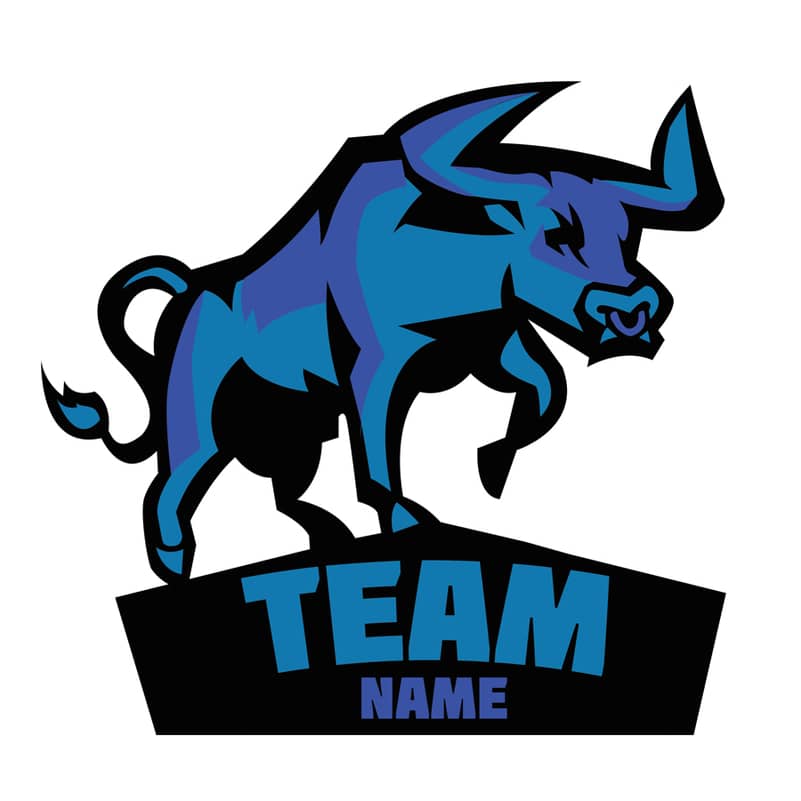 Blue Bull Logo - Bull Logo - Logos For Sports
