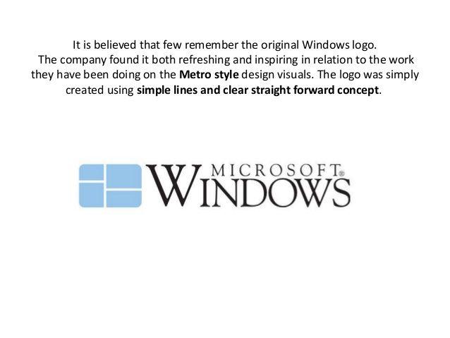 Original Windows Logo - Logo evolution of Microsoft Windows and Reebok over the period of tim