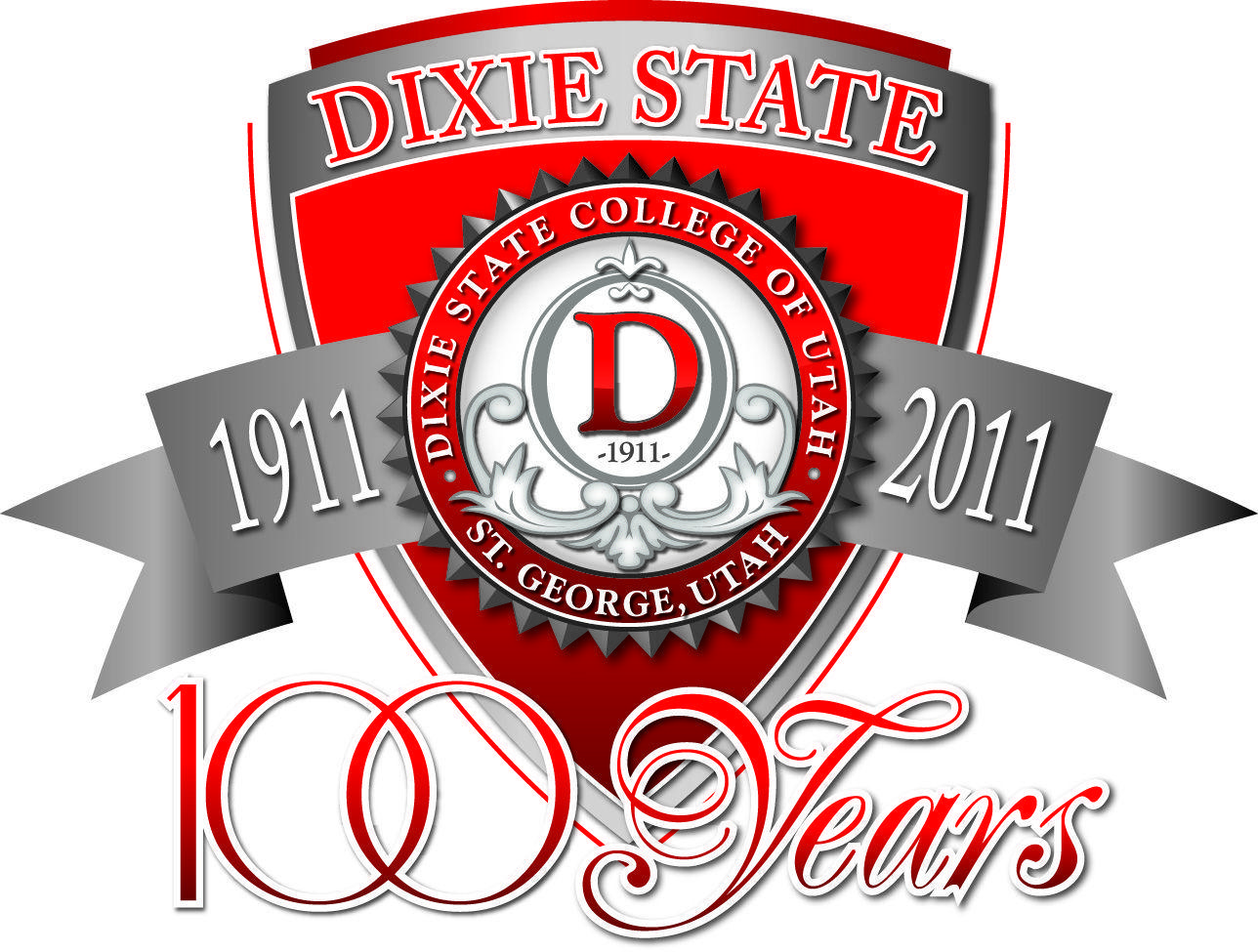 Dixie State Logo - Dixie State College - 100 Years Logo - I graduated in 2013 7 Blocks ...