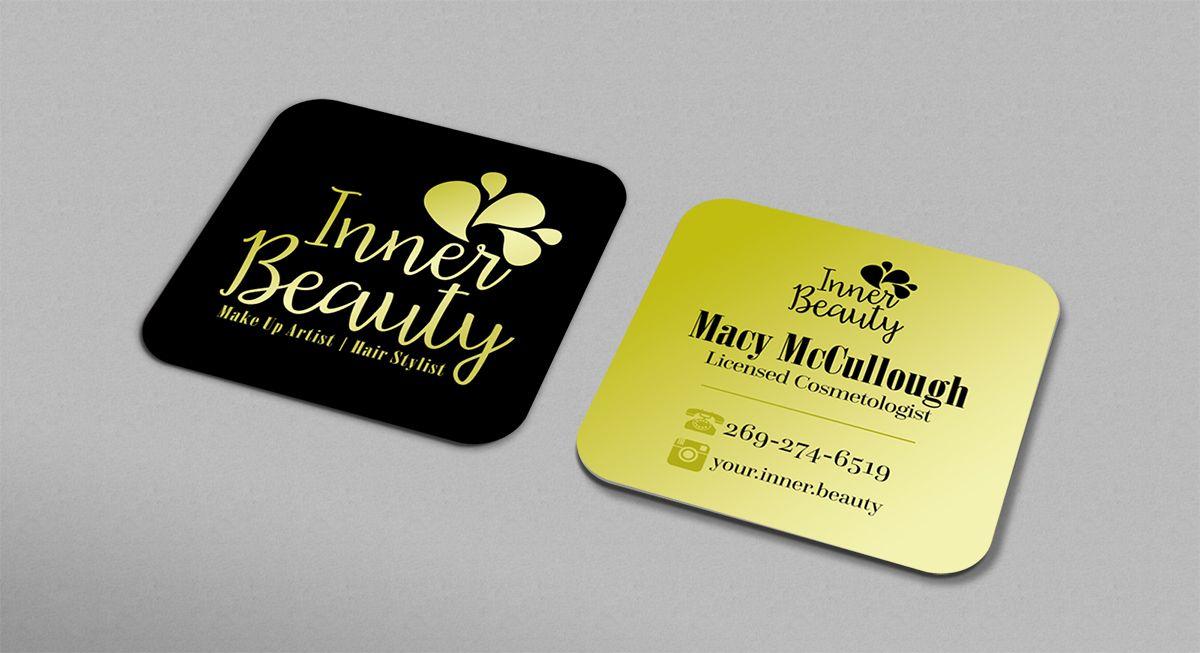 Annie Beauty Logo - Feminine, Upmarket, Hair And Beauty Business Card Design for custom