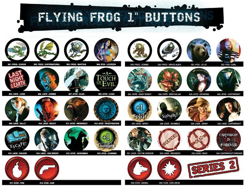 Lnoe Logo - Flying Frog Productions 1 Buttons (Individual) Frog