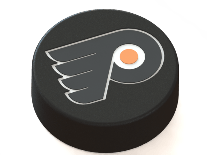 Flyers Logo - 3D Printed Philadelphia Flyers logo on ice hockey puck by Ryšard ...
