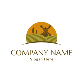 Orange Farms Company Logo - Free Farm Logo Designs. DesignEvo Logo Maker