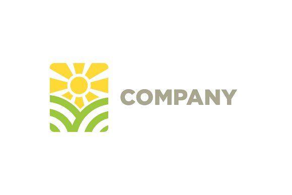 Orange Farms Company Logo - Modern Farm Logo ~ Logo Templates ~ Creative Market