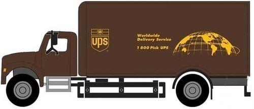 UPS Shield Logo - Walthers SceneMaster HO 949 11293 International 4900 Single Axle Box
