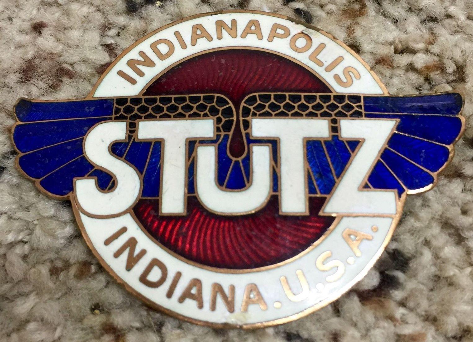 Stutz Car Logo - Stutz Bearcat Porcelain Radiator Badge. cars. Hood ornaments, Cars