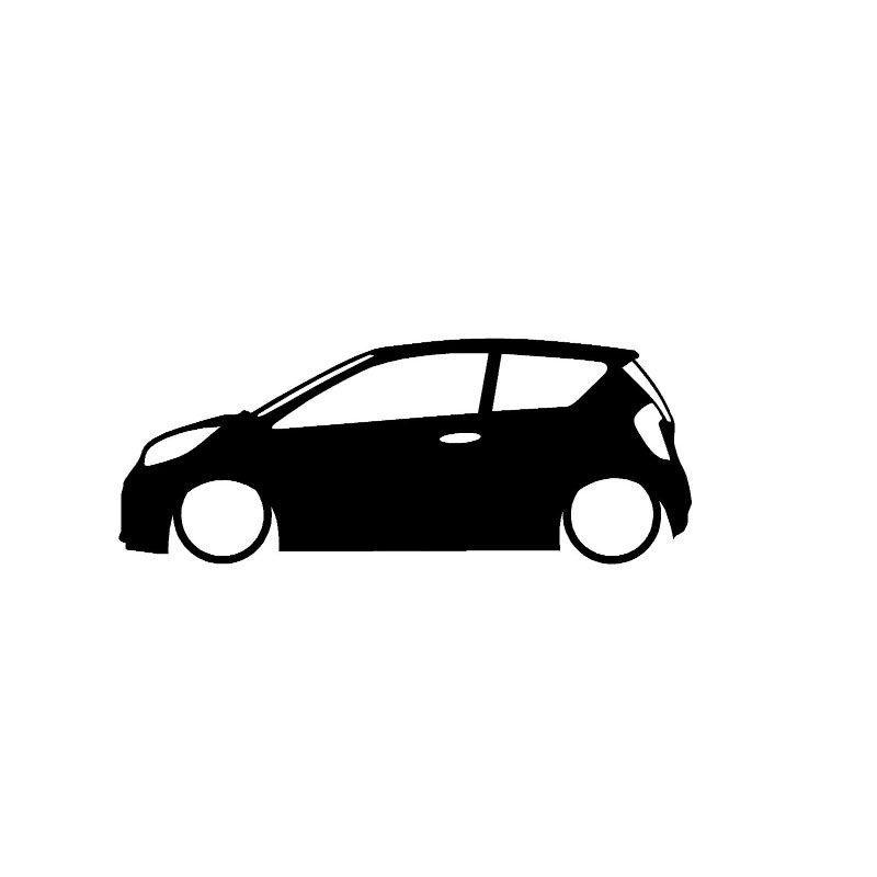 Cartoon Car Logo - Wholesale 10/ 20 pcs /lot car stickers Kia Picanto Gen Car Outline ...
