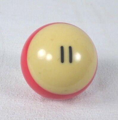 Yellow Ball Red Stripe Logo - VTG BAKELITE Pool Billiard Ball #11 Red Stripe Tested Crafts Decor ...