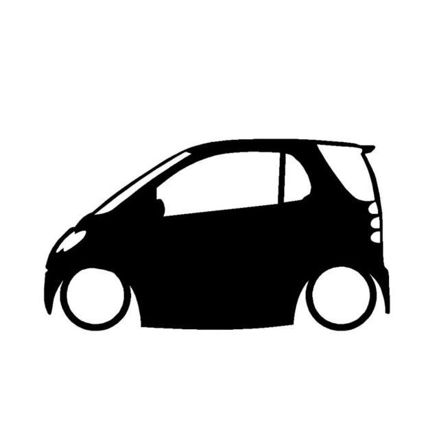Automotive Cartoon Logo - Wholesale 10 20pcs Lot Low Car Outline Car Stickers Cartoon Vehicle