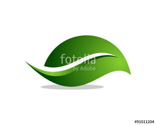 Single Green Leaf Logo - single green leaf