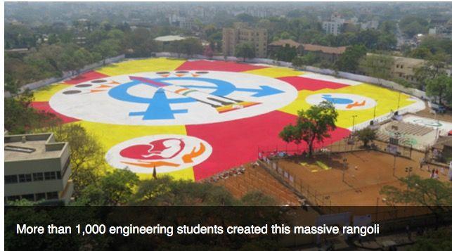 Natural Seagate Logo - Seagate India R&D Team Helps Students Set Rangoli World Record