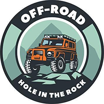 Automotive Cartoon Logo - Cool Off Road Jeep Truck Adventure Vehicle Cartoon Logo