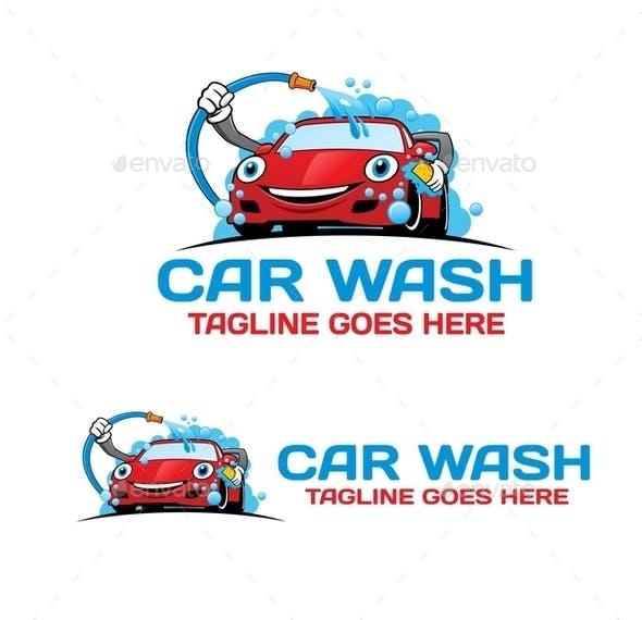 Automotive Cartoon Logo - Cartoon Car Wash Logo