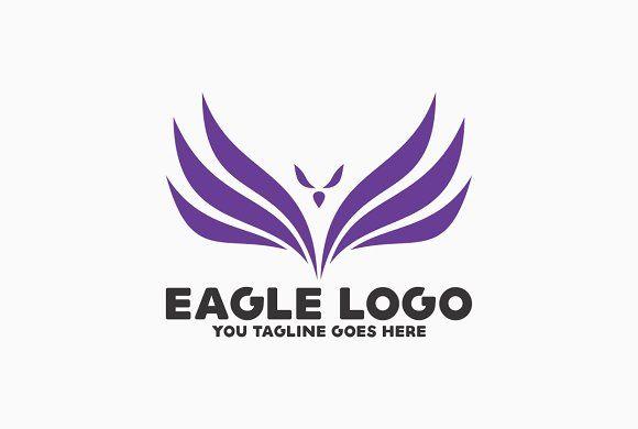 Purple Eagle Logo - Eagle Logo Logo Templates Creative Market
