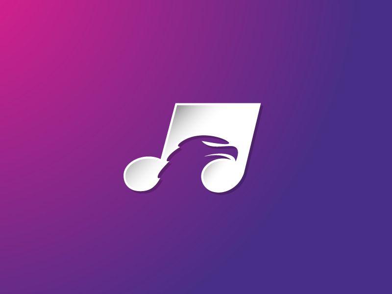 Purple Eagle Logo - Eagle Music Logo