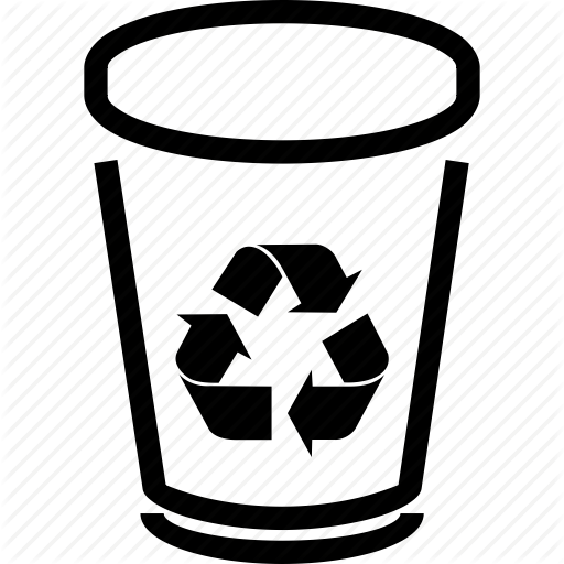 Recycle Bin Logo - Bin, can, delete, dump, ecology, garbage, recycle, recycle bin