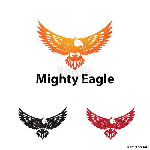 Strong Eagle Logo - Mighty and Strong Eagle Hawk Bird Logo Symbol Stock image