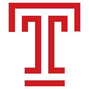 Temple Logo - Temple Owls University T Logo 6 Vinyl Decal Sticker Car Window