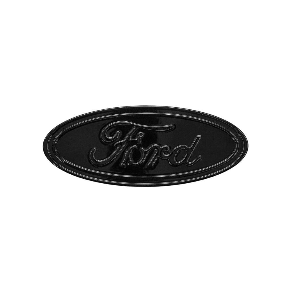 2015 Ford Logo - F-150 Grille/Tailgate Emblem Ford Billet Gloss Black 2015-2017