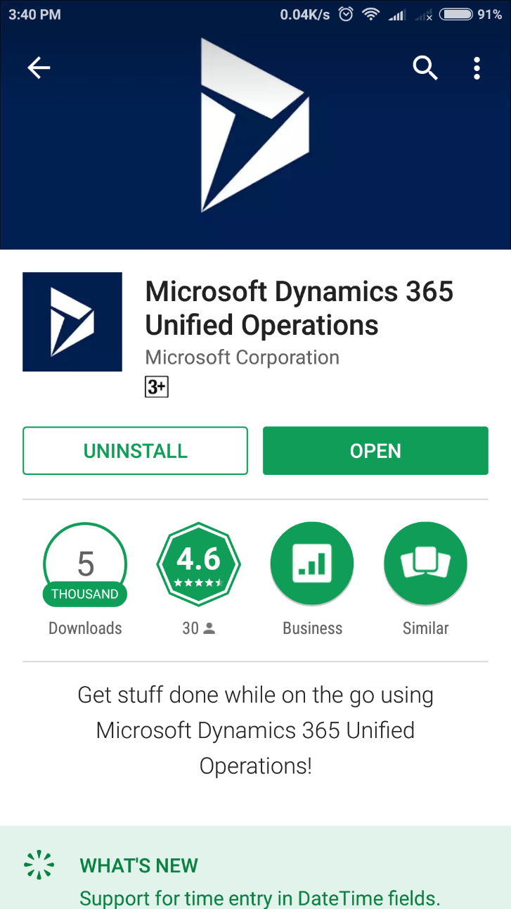 Dynamics Operations Logo - Mobile app development in D365 for FO