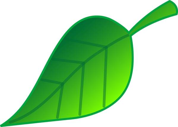 Single Green Leaf Logo - Single Leaf Clipart | Free download best Single Leaf Clipart on ...