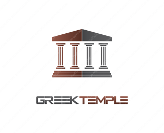 Temple Logo - Greek Temple Logo Design | Stuff to Buy | Logo design, Logos, Logo ...