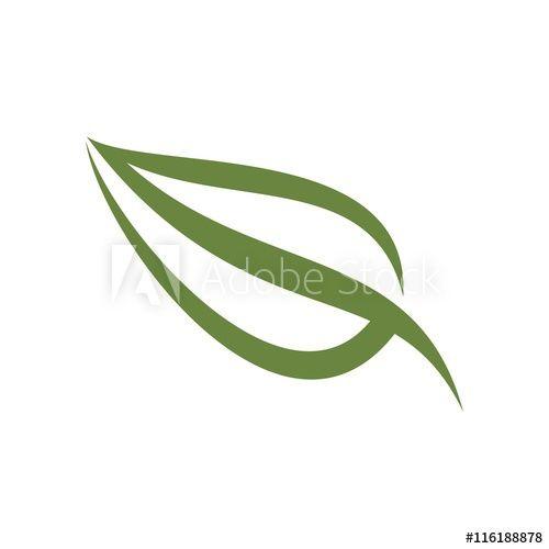 Single Green Leaf Logo - Single Green Leaf Floral - Buy this stock vector and explore similar ...