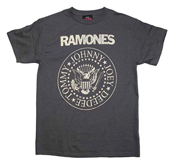 Seal Clothing Logo - Amazon.com: Ramones Distressed Logo Seal Crest - Grey: Clothing