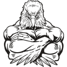 Strong Eagle Logo - Eagle Clipart - Mascot Clipart
