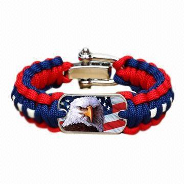 Strong Eagle Logo - Regular America strong eagle logo bracelet, various colors are ...