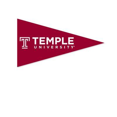 Temple Logo - Temple University - Main Campus Bookstore - Temple Mini Logo Pennant ...