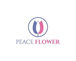 Peace Flower Logo - Peace Flower Designed by rossini11 | BrandCrowd