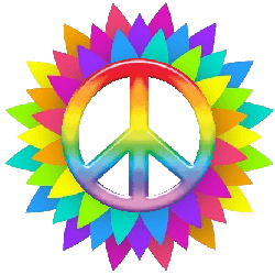 Peace Flower Logo - Clip Art 3: Colors of Peace