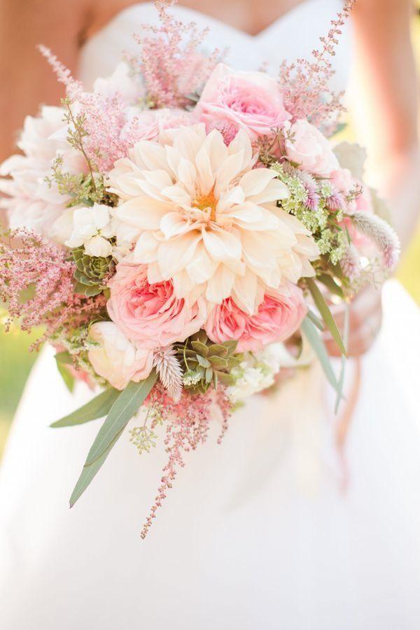 Flower Pink and White Logo - 20 Lovely Soft Pink Wedding Bouquets | Bridal Bouquets | Wedding ...
